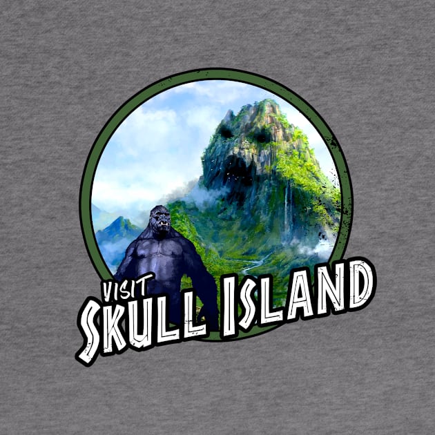 Visit Skull Island (Alt Print) by Nerdology